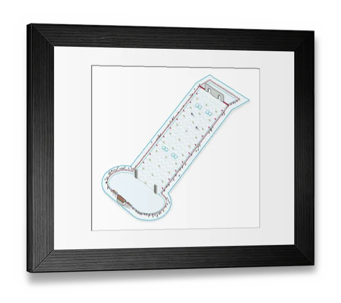 Framed Print : Freestyle skiing course Framed Print : Freestyle skiing course