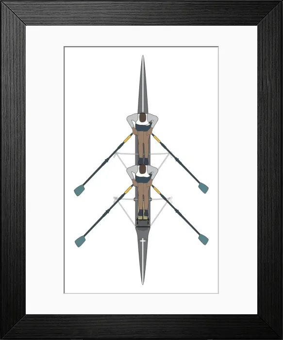 Framed Print : Double scull Framed Print : Double scull