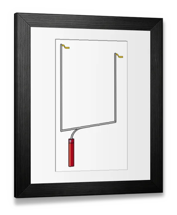 Framed Print : American Football goal posts Framed Print : American Football goal posts