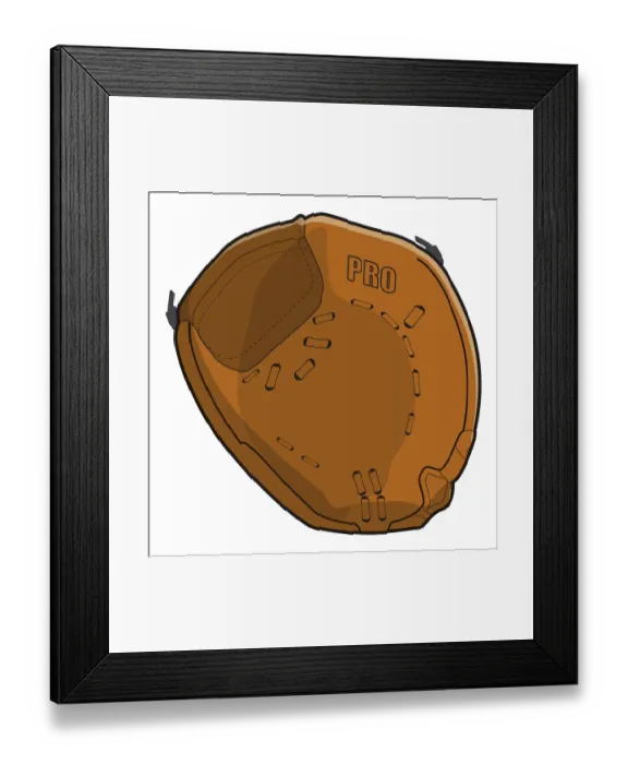 Framed Print : Baseball catchers mitt Framed Print : Baseball catchers mitt