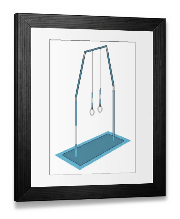 Framed Print : Hanging rings Framed Print : Hanging rings