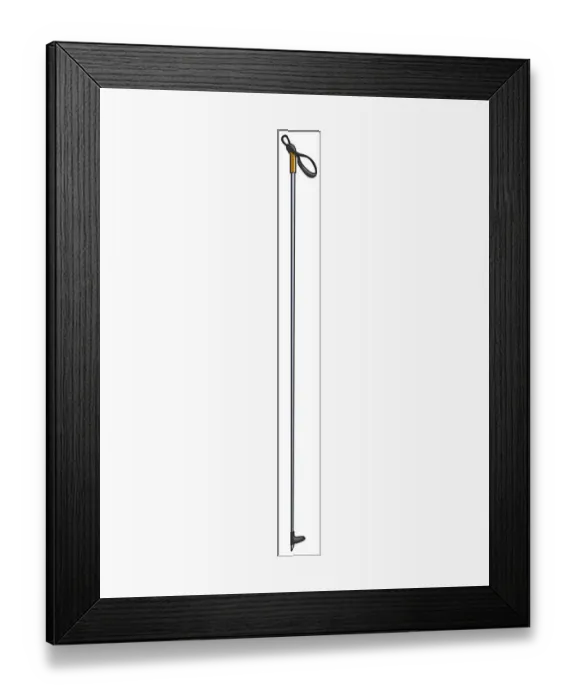 Framed Print : Ski pole Framed Print : Ski pole
