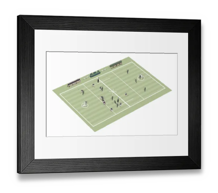 Framed Print : Lacrosse pitch and positions Framed Print : Lacrosse pitch and positions
