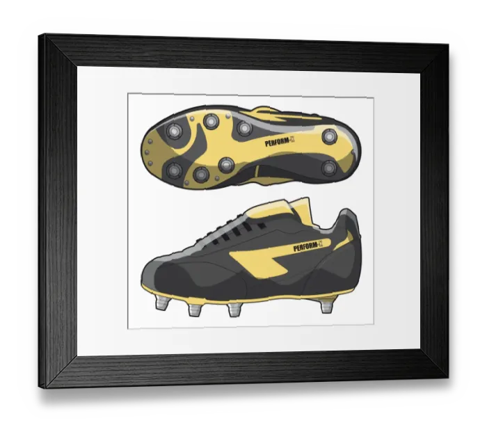 Framed Print : Rugby boots Framed Print : Rugby boots