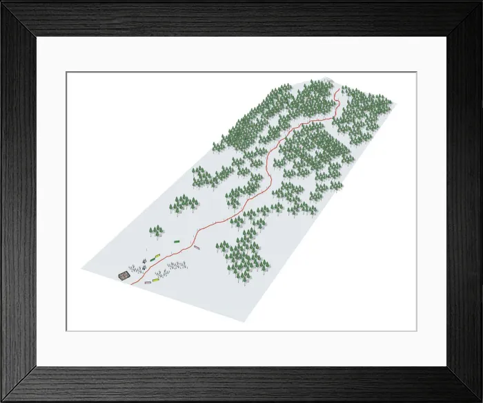 Framed Print : Alpine-ski course Framed Print : Alpine-ski course