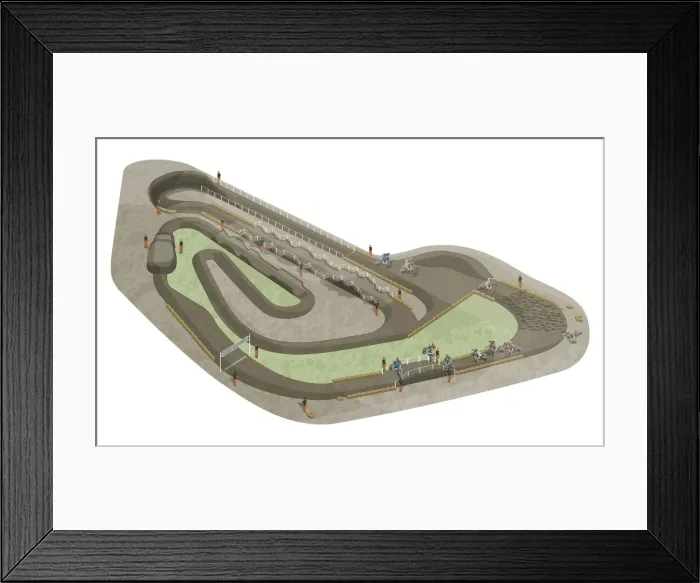 Framed Print : Motocross circuit Framed Print : Motocross circuit