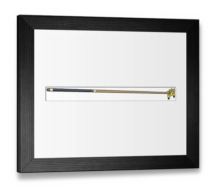 Framed Print : Snooker cue and cue rest Framed Print : Snooker cue and cue rest