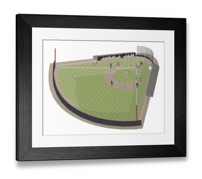 Framed Print : Baseball field Framed Print : Baseball field
