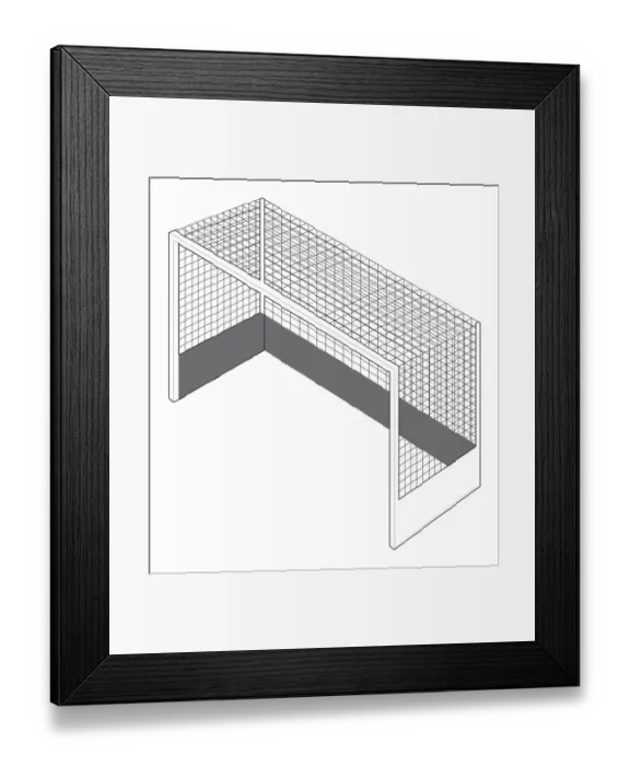 Framed Print : Field hockey goal Framed Print : Field hockey goal