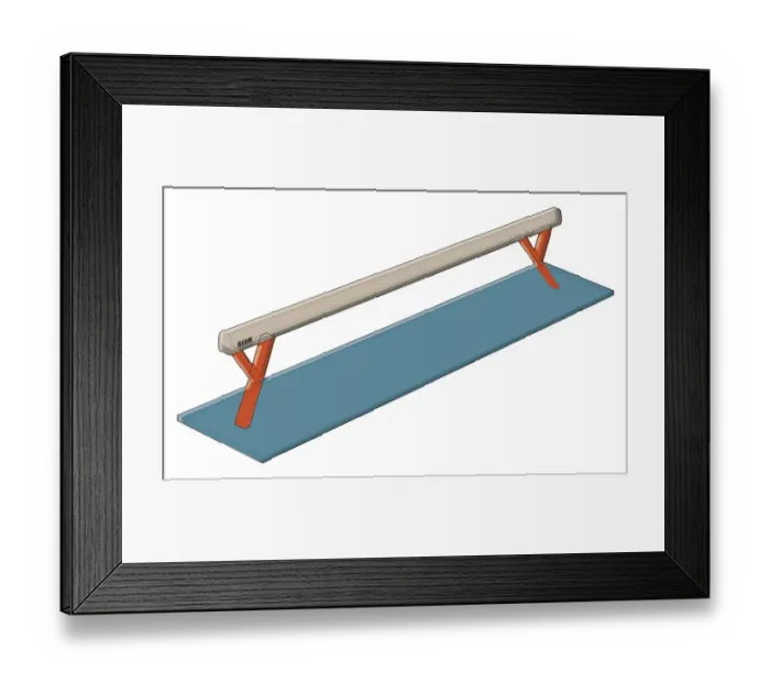 Framed Print : Balance beam Framed Print : Balance beam