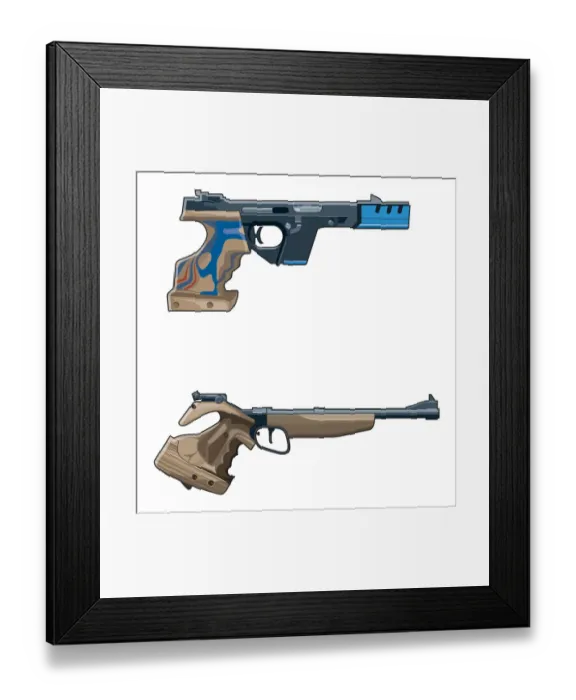 Framed Print : Pistols Framed Print : Pistols