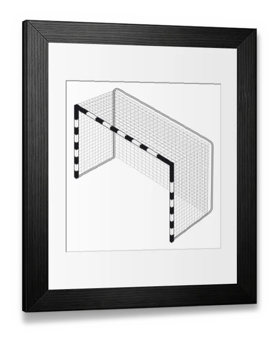 Framed Print : Handball goal Framed Print : Handball goal