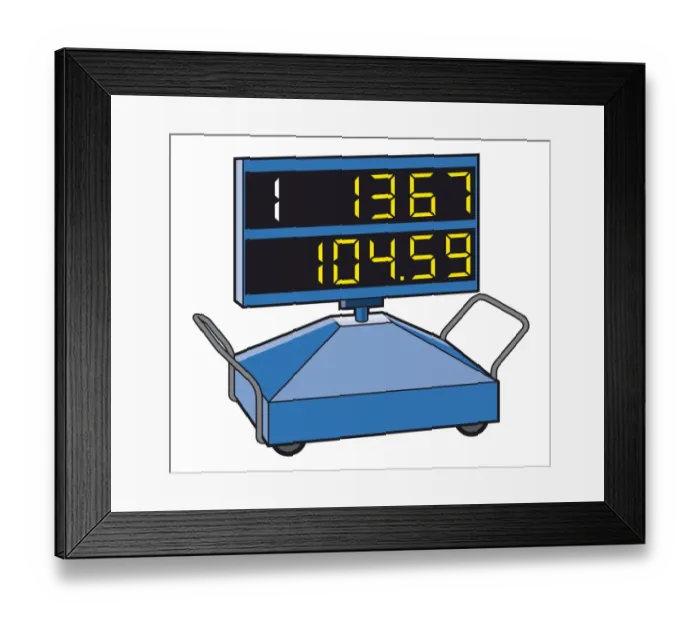 Framed Print : Moveable electronic scoreboard Framed Print : Moveable electronic scoreboard