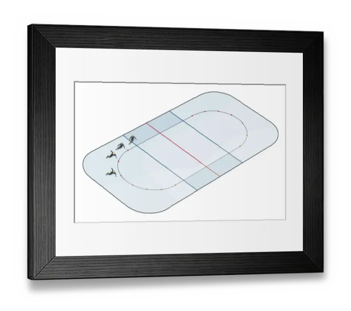 Framed Print : Speed skater in ice rink Framed Print : Speed skater in ice rink