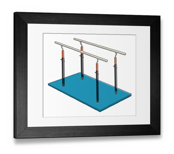 Framed Print : Parallel bars Framed Print : Parallel bars
