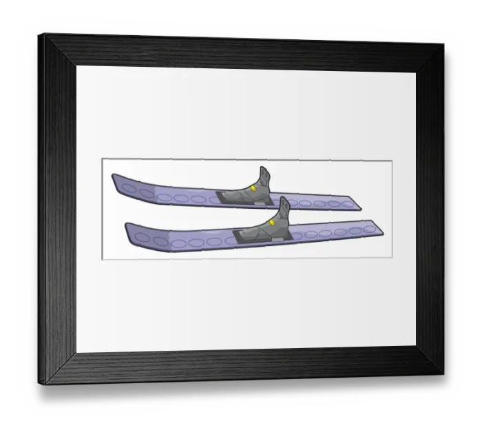 Framed Print : Jump skis Framed Print : Jump skis