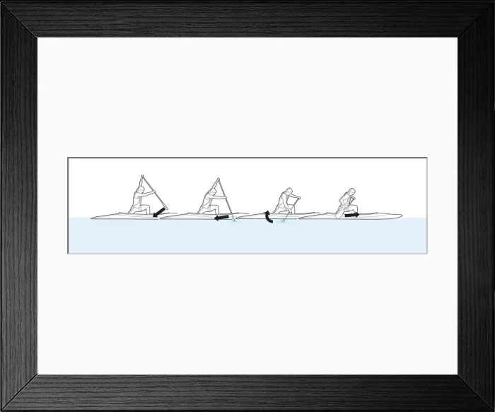 Framed Print : Canoe racing on flatwater Framed Print : Canoe racing on flatwater
