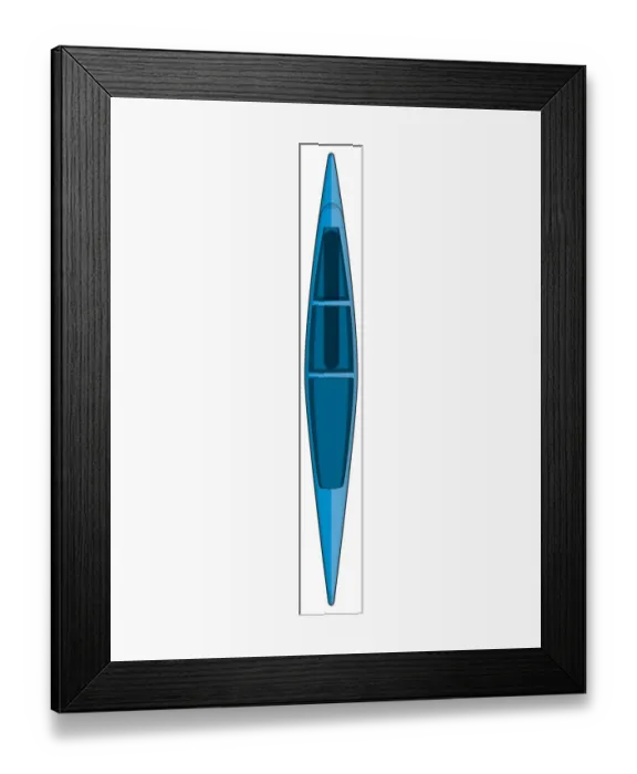 Framed Print : Canoe, view from above Framed Print : Canoe, view from above
