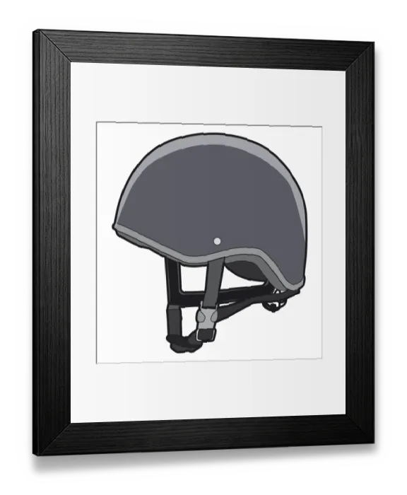 Framed Print : Jockeys helmet Framed Print : Jockeys helmet