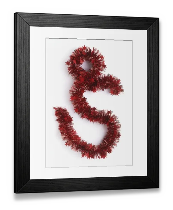 Framed Print : Red tinsel Framed Print : Red tinsel