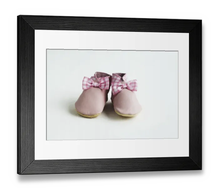 Framed Print : Pair of girls shoes Framed Print : Pair of girls shoes