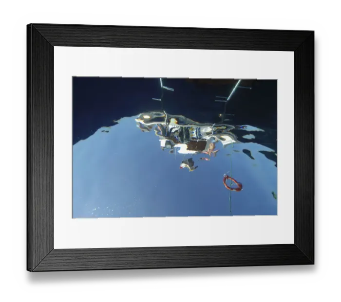 Framed Print : Diving boat, seen from underwater Framed Print : Diving boat, seen from underwater