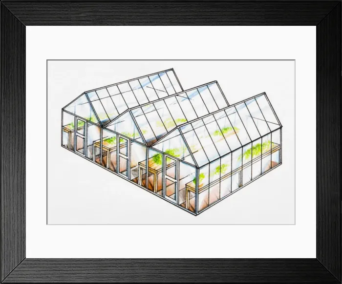 Framed Print : Greenhouse Framed Print : Greenhouse