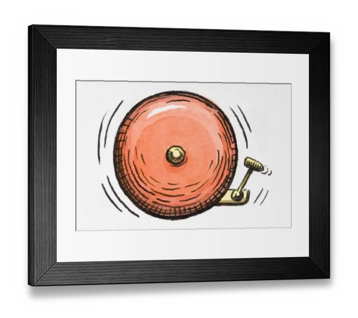 Framed Print : Bell ringing
