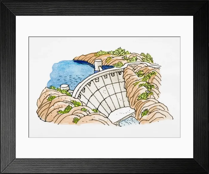 Framed Print : Dam Framed Print : Dam