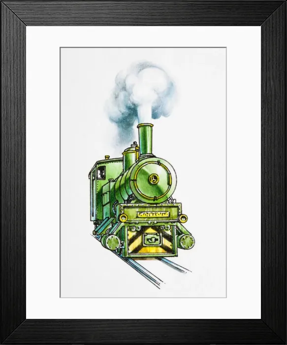Framed Print : Steam train engine Framed Print : Steam train engine