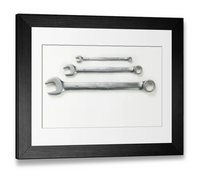 Framed Print : Set of spanners Framed Print : Set of spanners