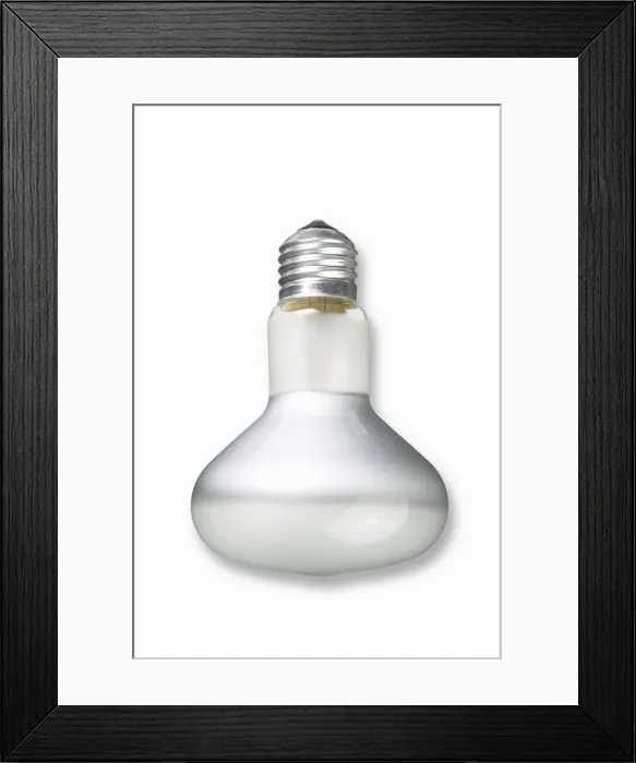 Framed Print : Reflector lamp
