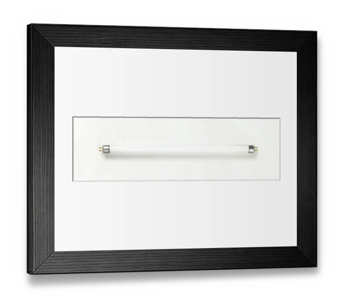 Framed Print : Fluorescent tube
