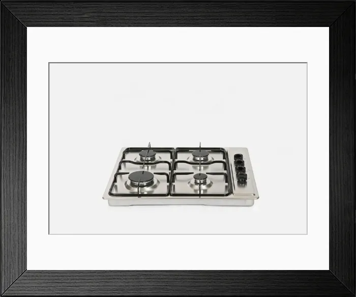 Framed Print : Gas hob Framed Print : Gas hob