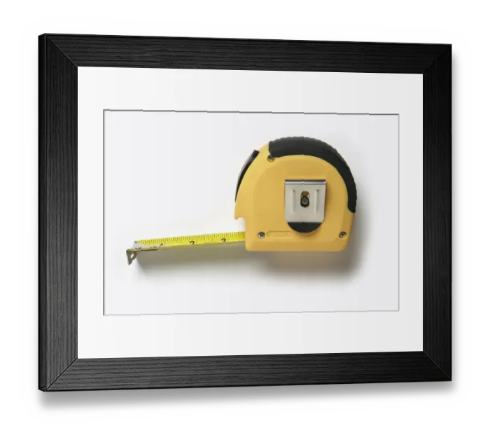 Framed Print : Retractable tape measure Framed Print : Retractable tape measure