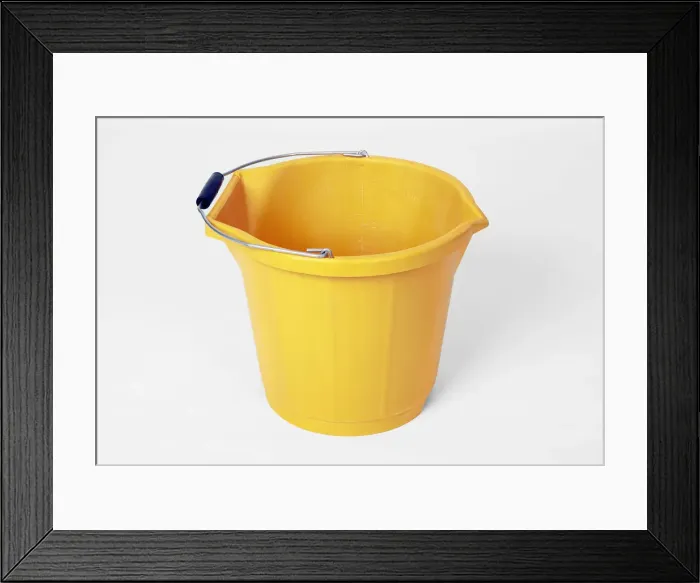 Framed Print : Yellow bucket Framed Print : Yellow bucket