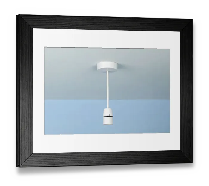 Framed Print : Lamp holder suspended from the ceiling Framed Print : Lamp holder suspended from the ceiling