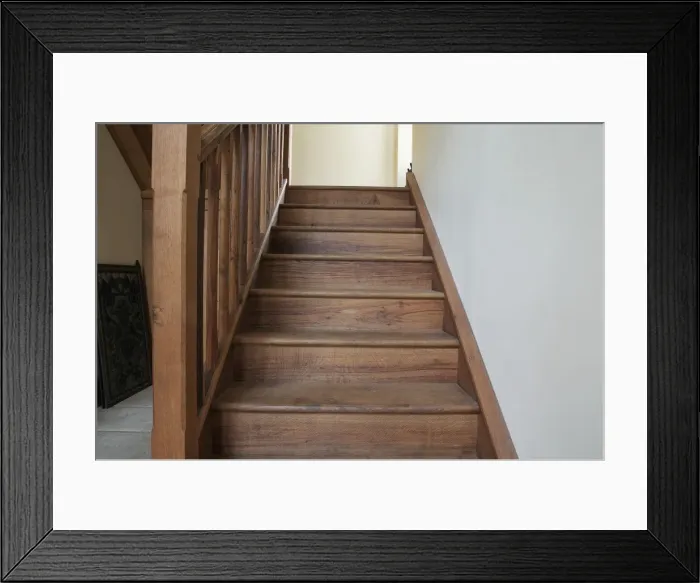 Framed Print : Wooden staircase Framed Print : Wooden staircase