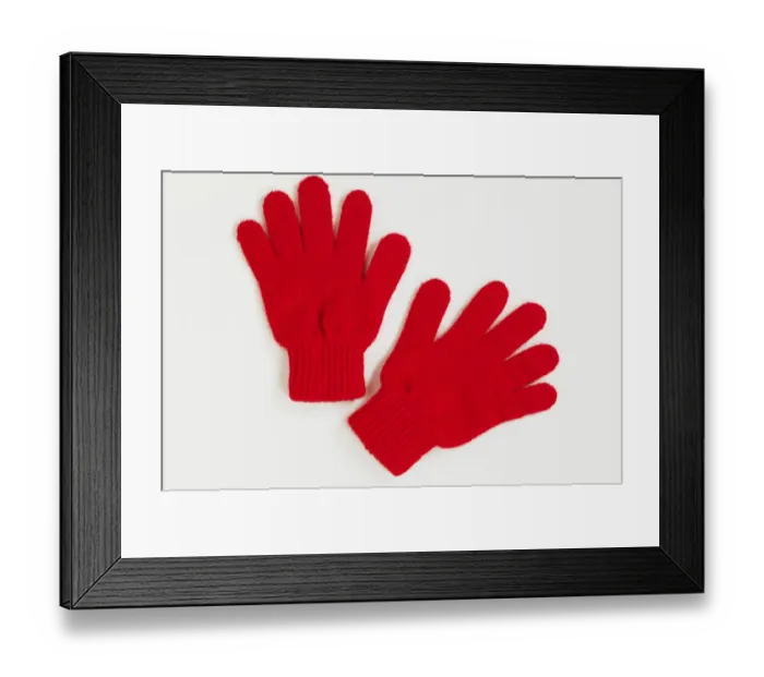 Framed Print : Pair of red gloves Framed Print : Pair of red gloves