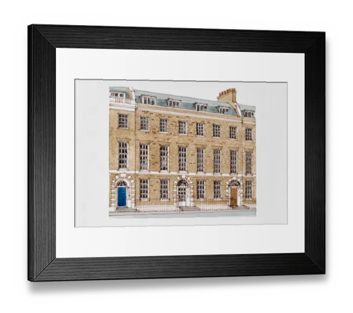 Framed Print : 1800 Georgian London townhouse Framed Print : 1800 Georgian London townhouse
