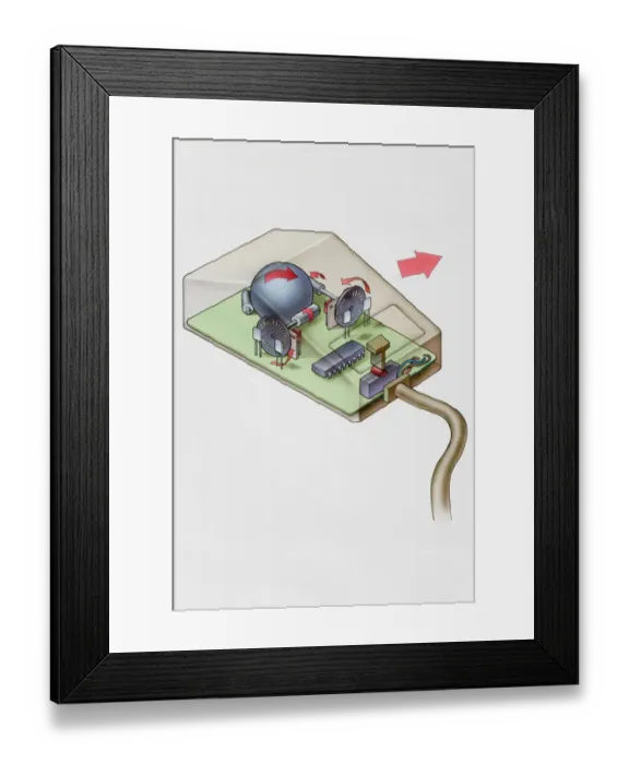 Framed Print : Computer mouse Framed Print : Computer mouse