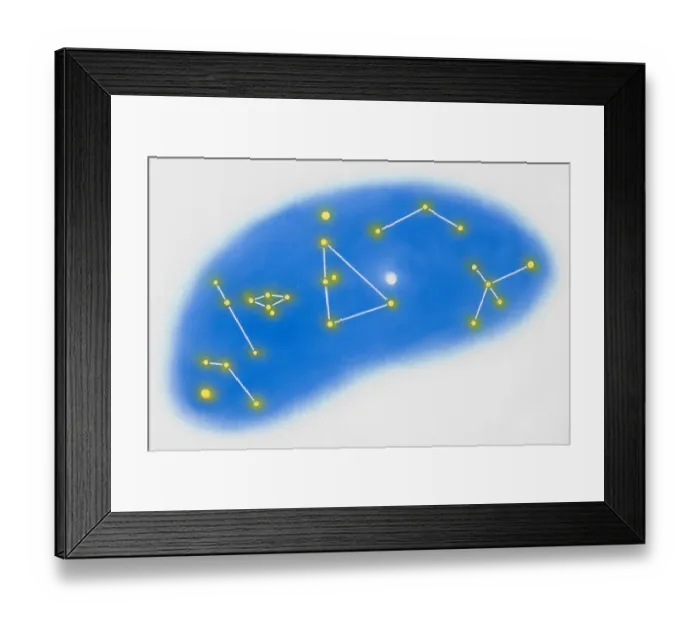 Framed Print : Star chart Framed Print : Star chart