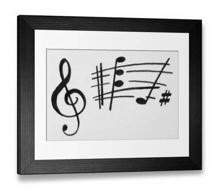 Framed Print : Musical notes Framed Print : Musical notes
