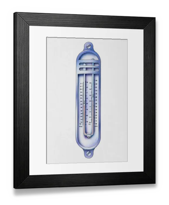 Framed Print : Thermometer