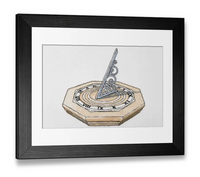 Framed Print : Sun dial Framed Print : Sun dial