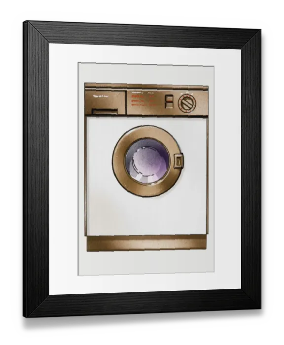 Framed Print : Washing machine Framed Print : Washing machine