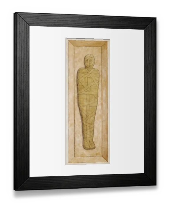 Framed Print : Mummified pharaoh encased in coffin Framed Print : Mummified pharaoh encased in coffin