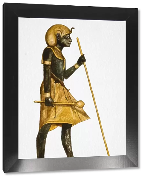 Figure of ancient Egyptian man, standing