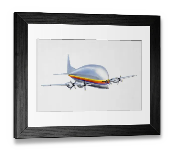 Framed Print : Guppy Transporter, large cargo aircraft with bulky hull, in flight Framed Print : Guppy Transporter, large cargo aircraft with bulky hull, in flight