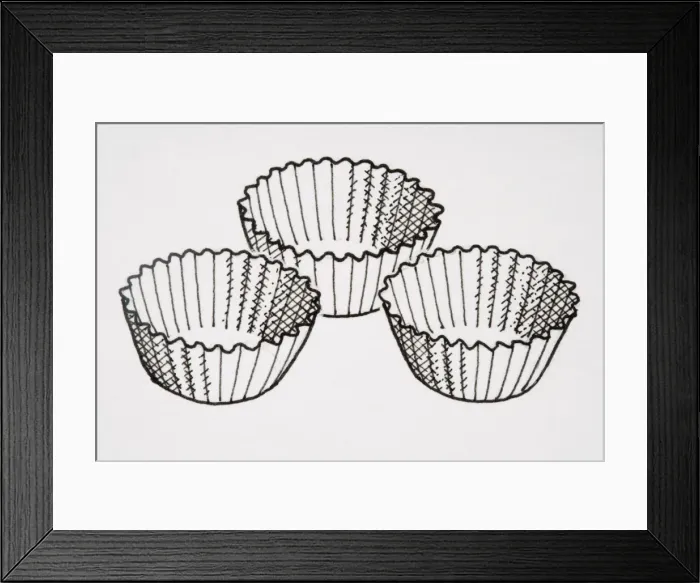 Framed Print : Paper pastry cases Framed Print : Paper pastry cases
